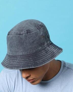 foldable denim hat
