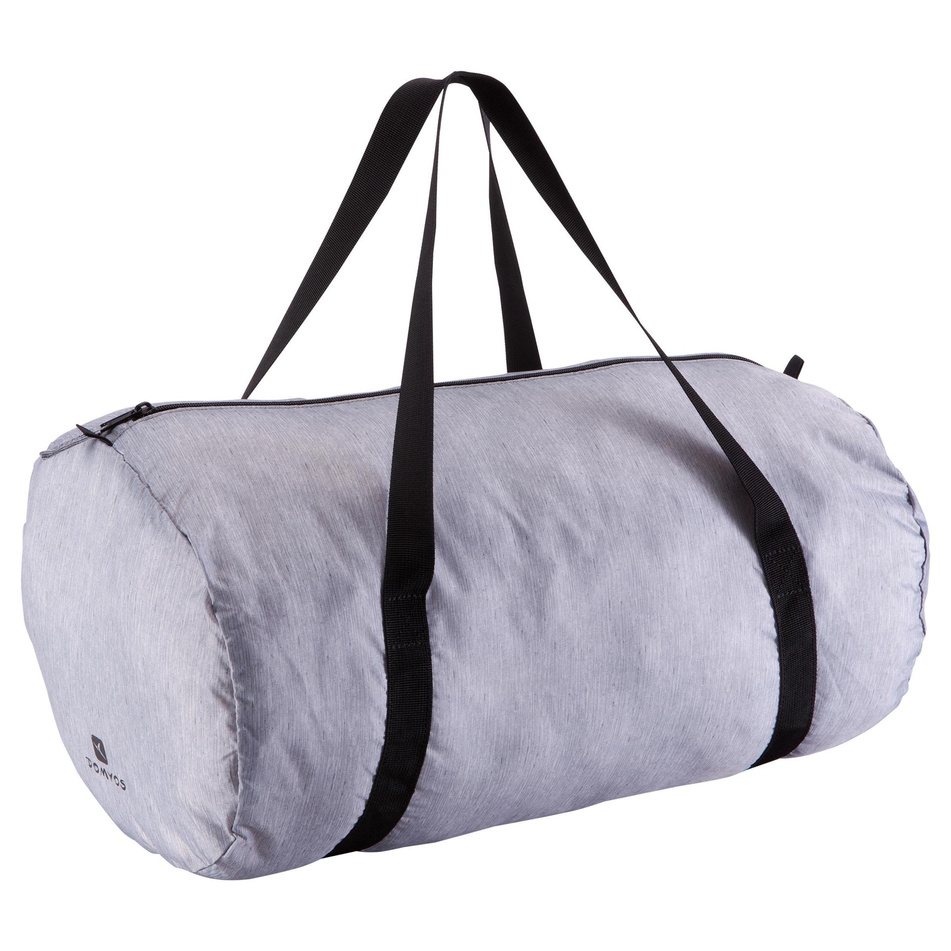 foldable fitness duffle bag 30l - mottled grey