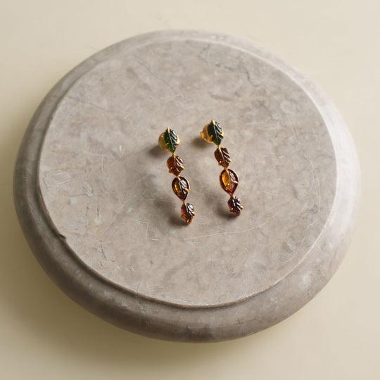 folio midi leaves earrings