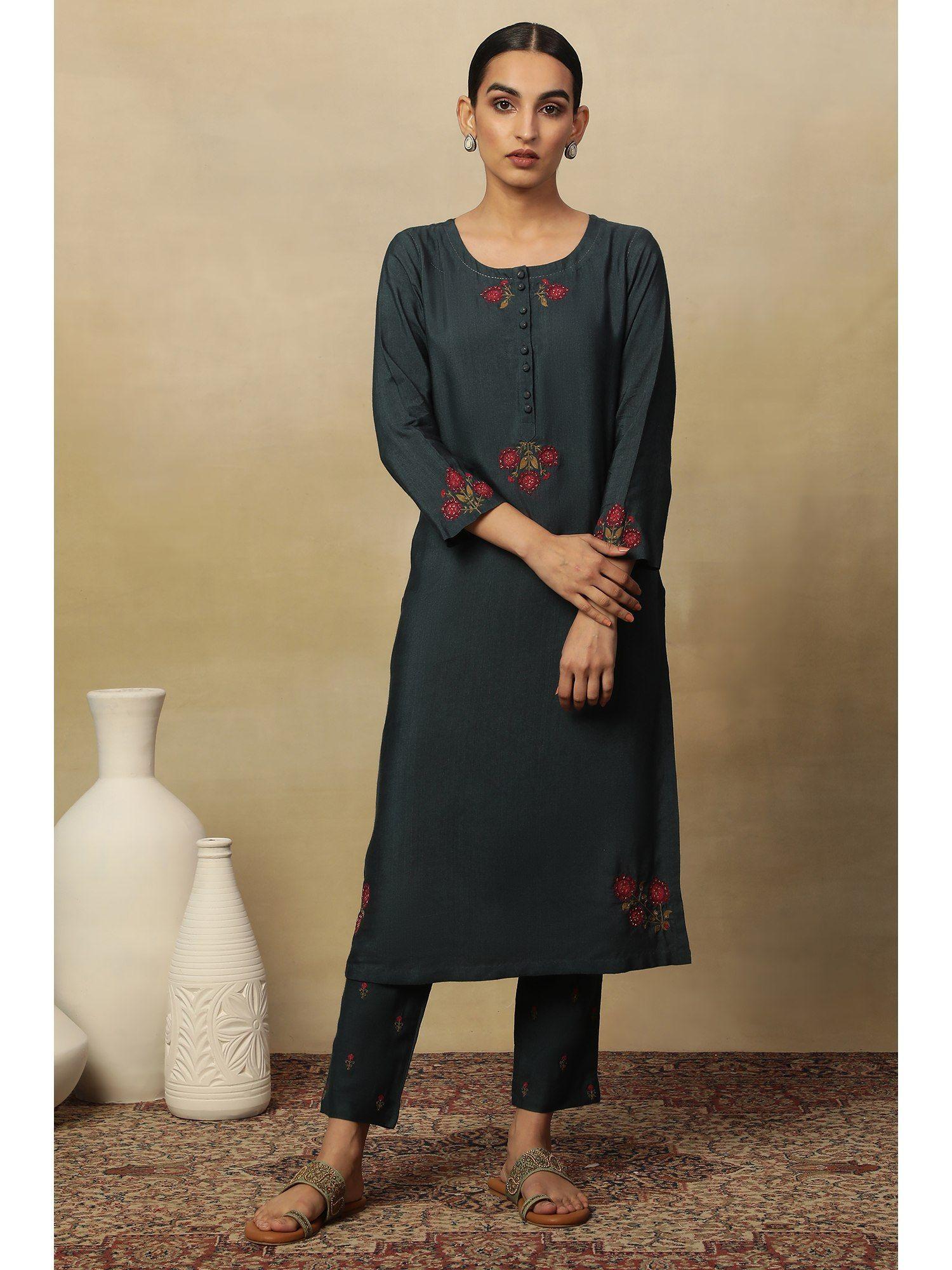 folksong by w embellished kurta