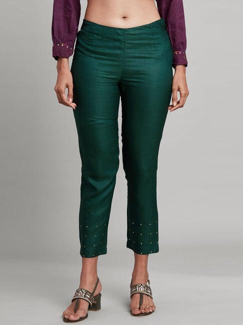 folksong by w green slim fit pants