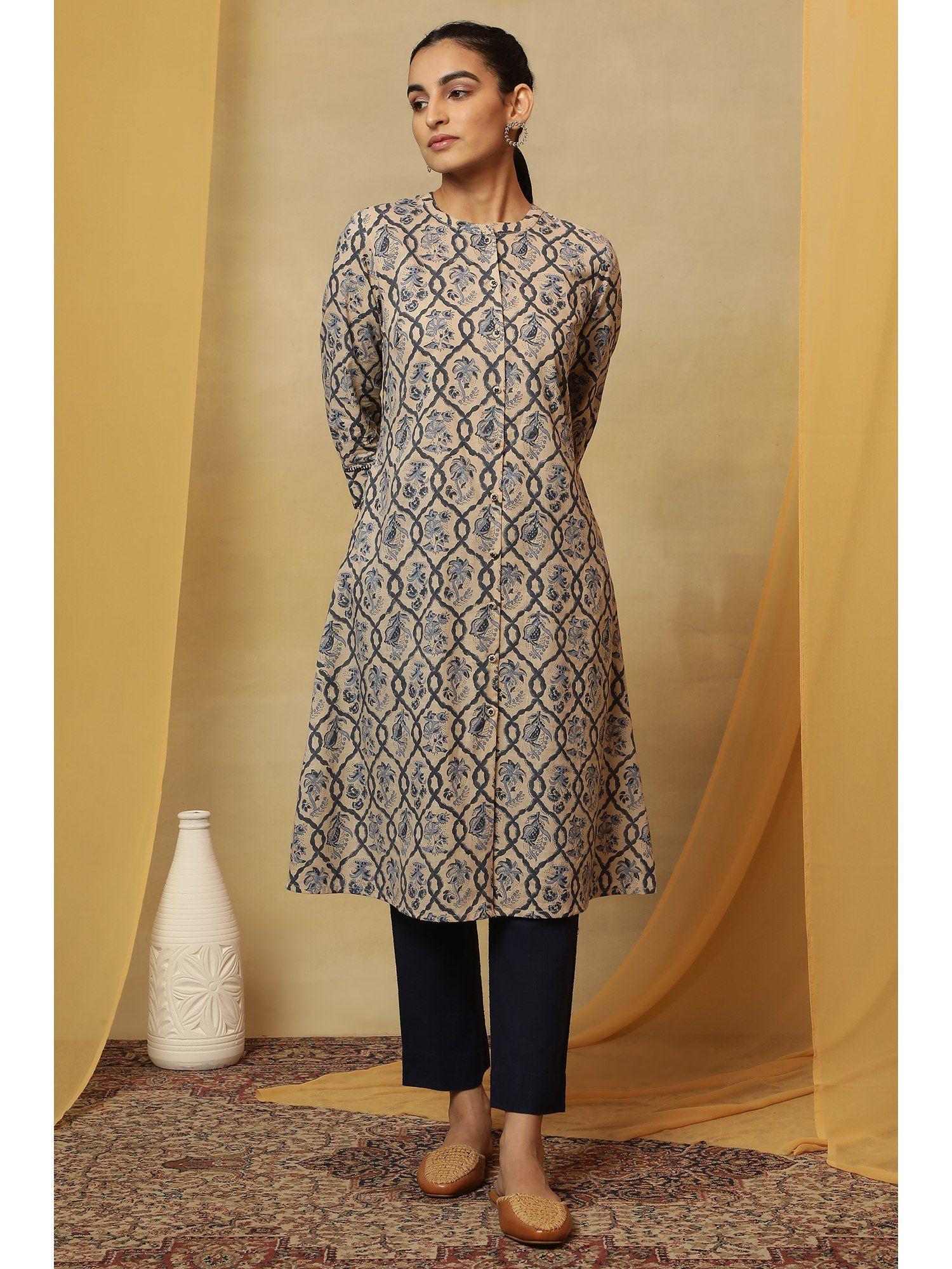 folksong by w printed kurta