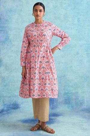 folksong by w soft multicoloured handblock print dress