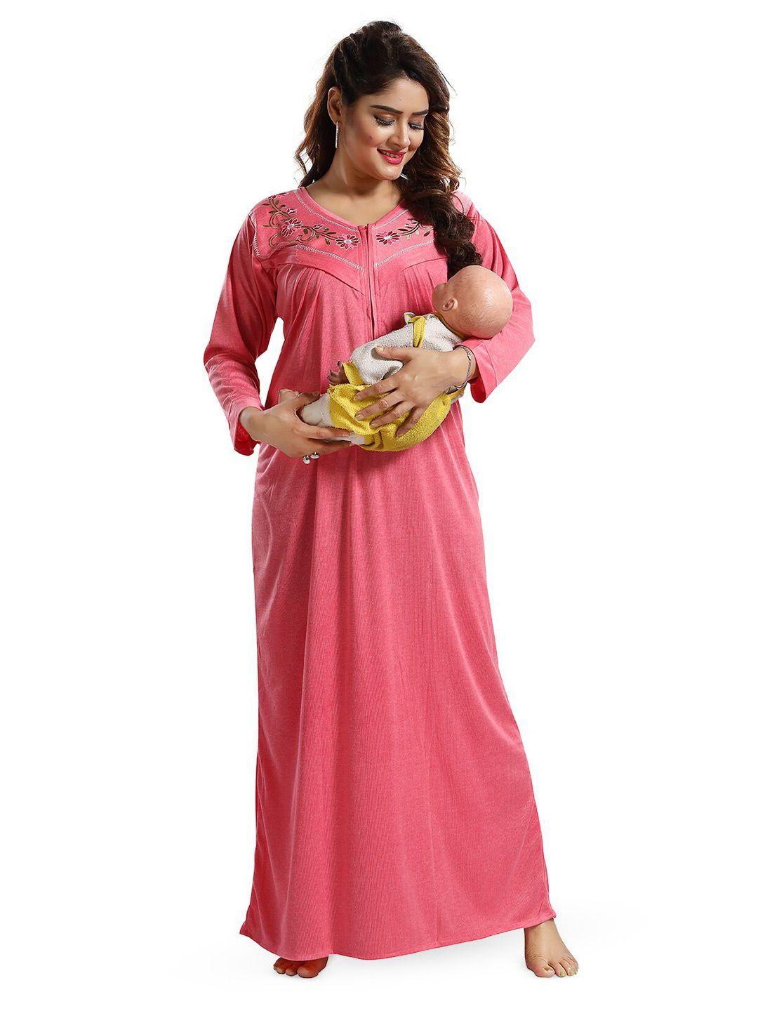 fomti pink maxi nightdress