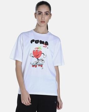 food graphic crew-neck t-shirt