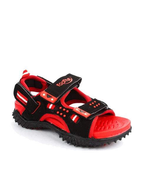 foot fun by liberty kids black floater sandals