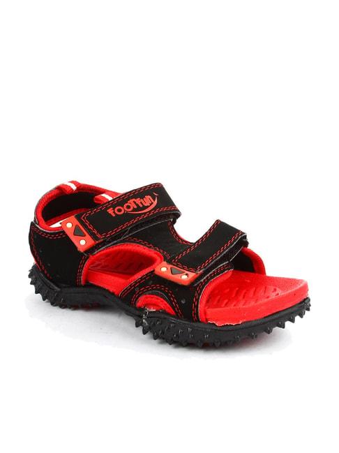 foot fun by liberty kids black floater sandals