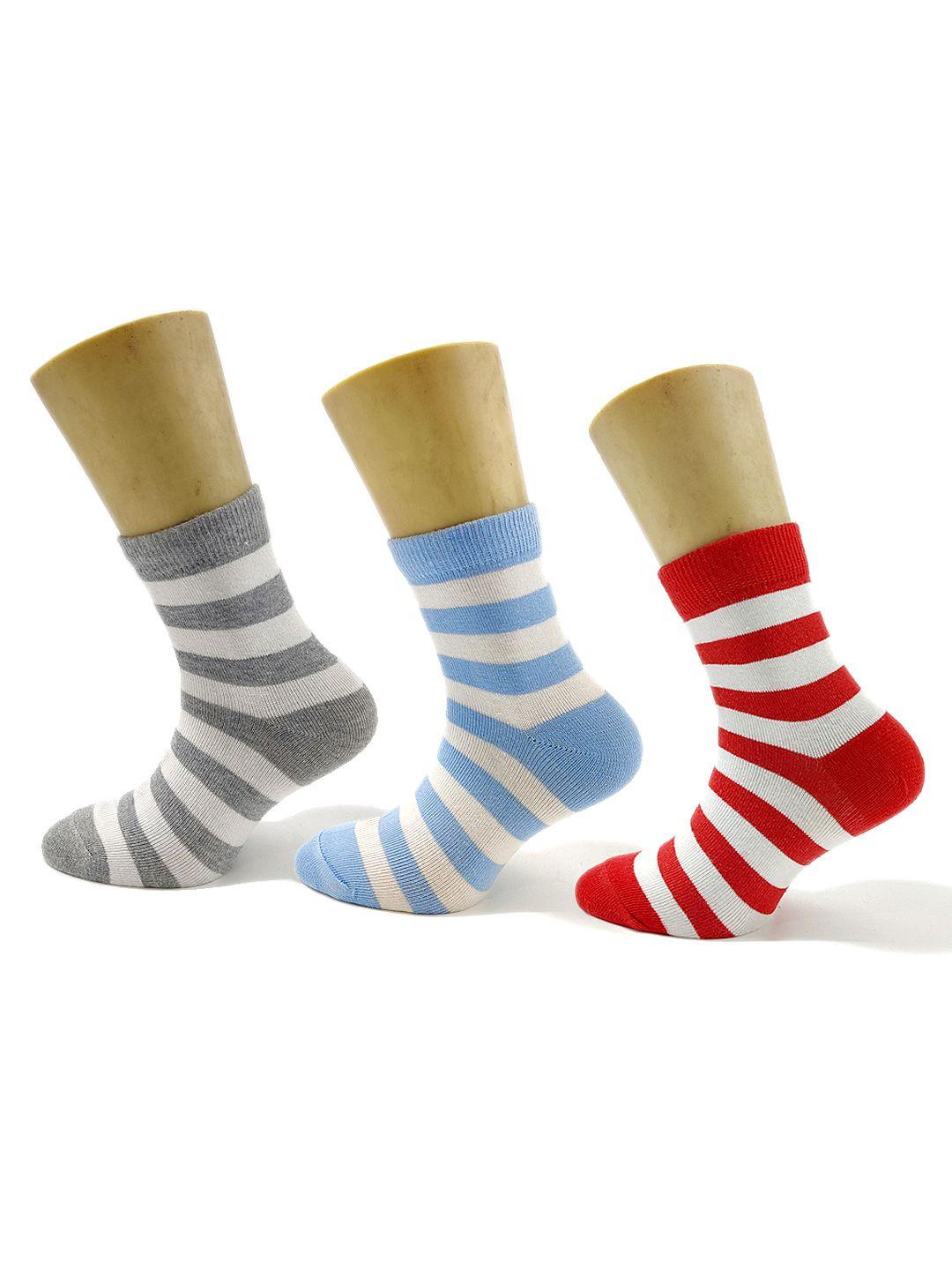 footprints infants pack of 3 striped socks
