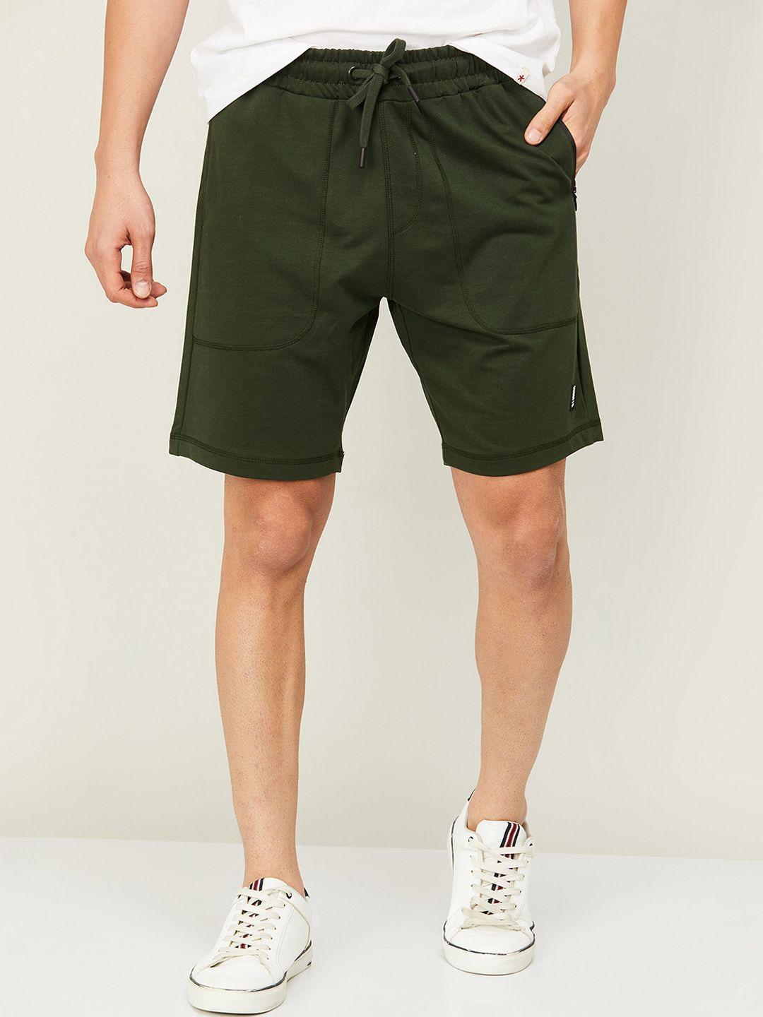 forca men mid-rise cotton regular fit shorts