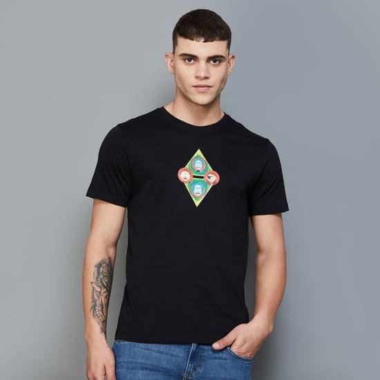 forca men printed regular fit t-shirt