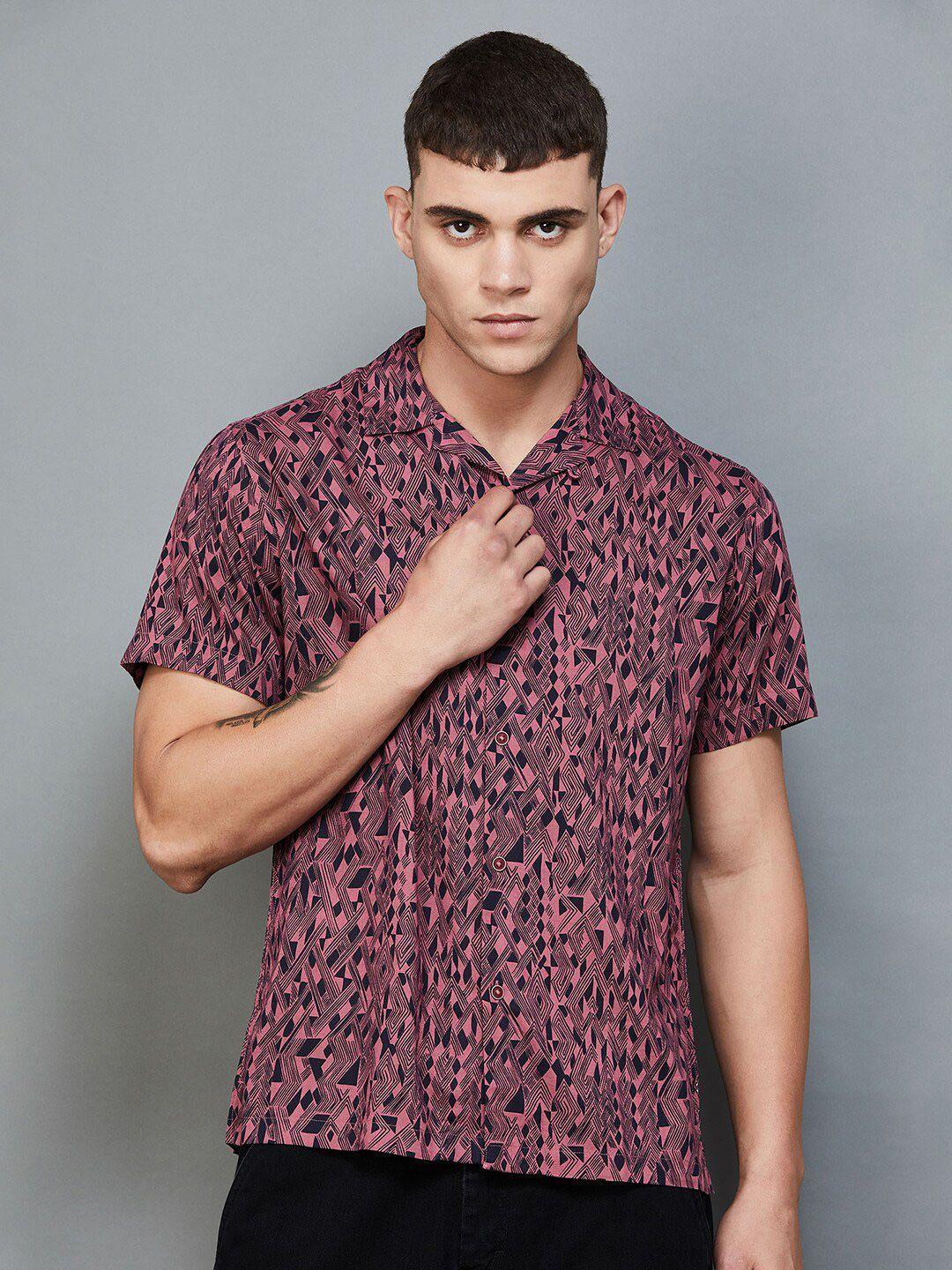 forca by lifestyle abstract printed casual shirt