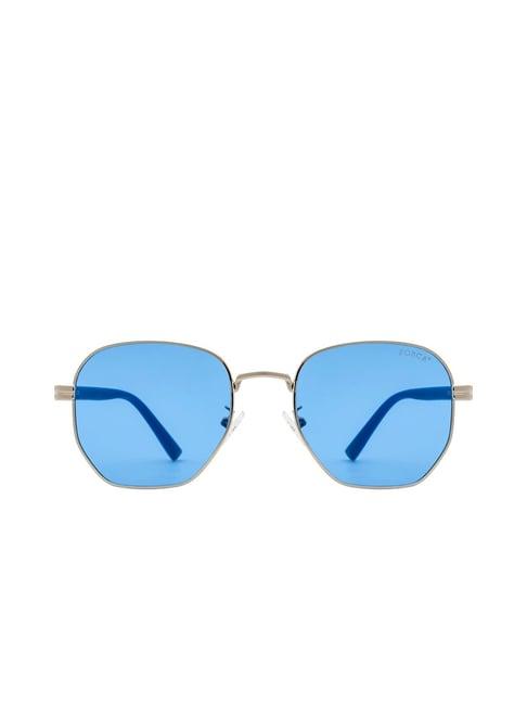 forca by lifestyle blue geometric sunglasses for men