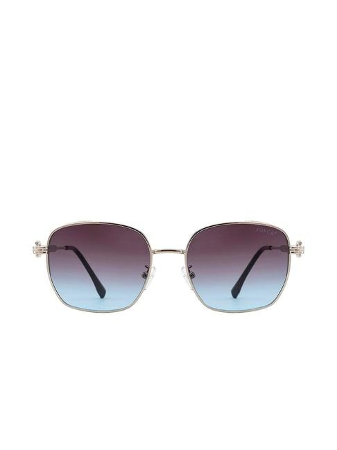 forca by lifestyle dark grey square sunglasses for women