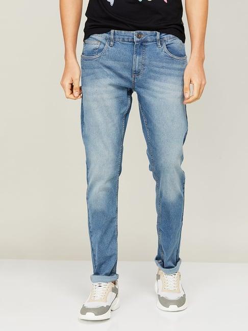 forca by lifestyle indigo skinny fit jeans