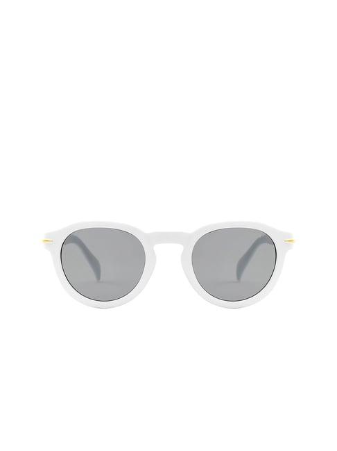 forca by lifestyle light grey round uv protection sunglasses for women