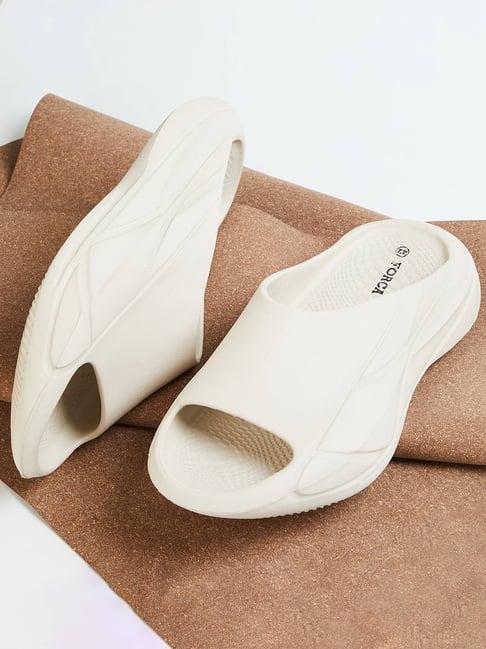 forca by lifestyle men's beige slides