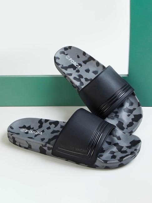 forca by lifestyle men's black slides