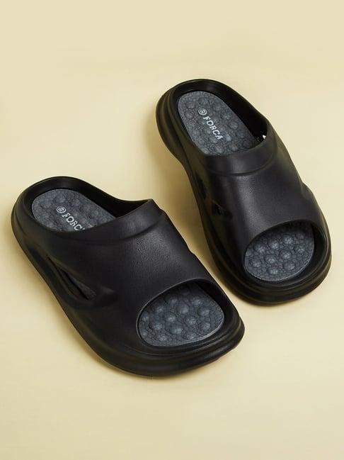 forca by lifestyle men's black slides