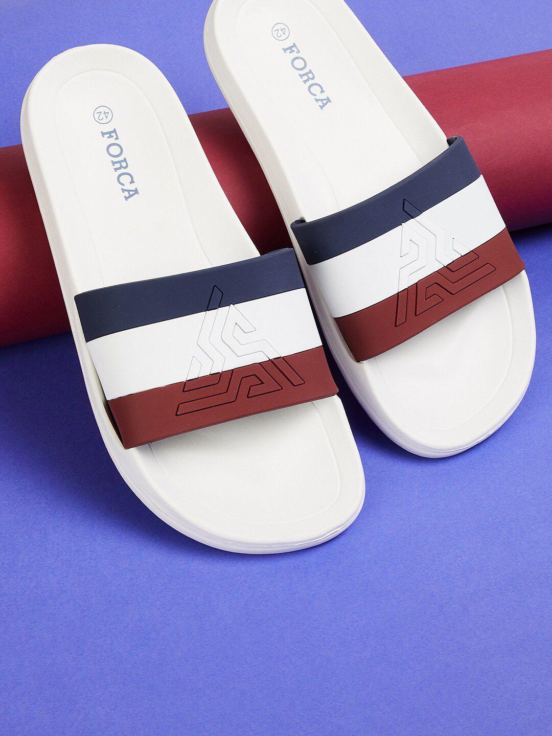 forca by lifestyle men colourblocked croslite sliders