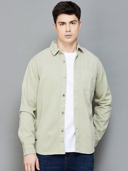 forca by lifestyle sage cotton regular fit shacket