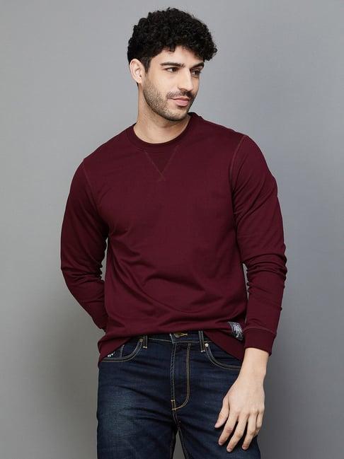 forca by lifestyle wine regular fit sweatshirt