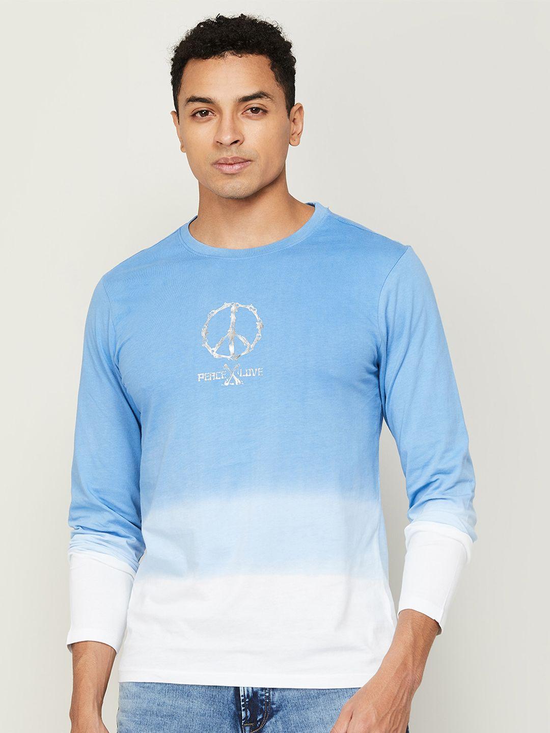 forca dyed long sleeve cotton t-shirt