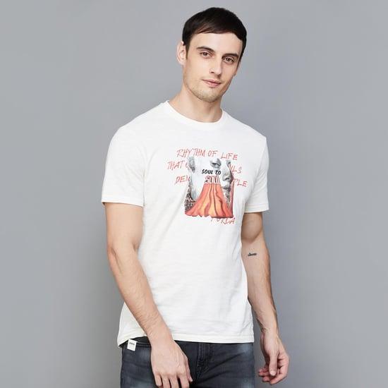 forca men graphic printed regular fit t-shirt