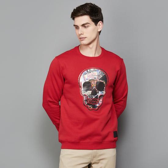 forca men printed regular fit sweatshirt