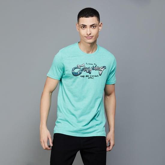 forca men printed slim fit t-shirt