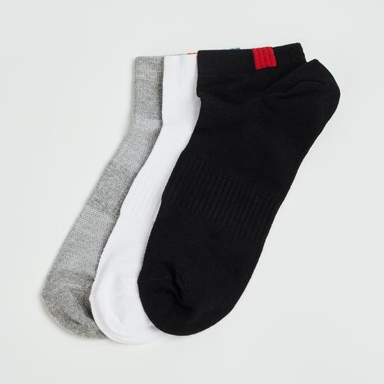 forca men solid ankle-length socks - pack of 3