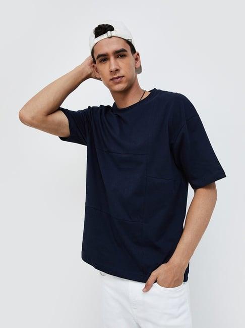 forca navy cotton regular fit t-shirt