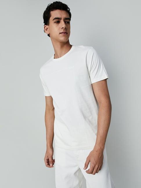 forca off white cotton regular fit t-shirt