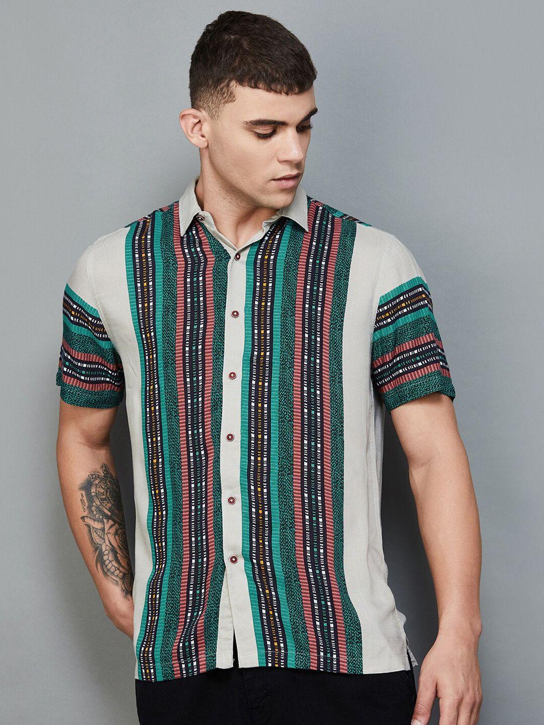 forca vertical striped casual shirt