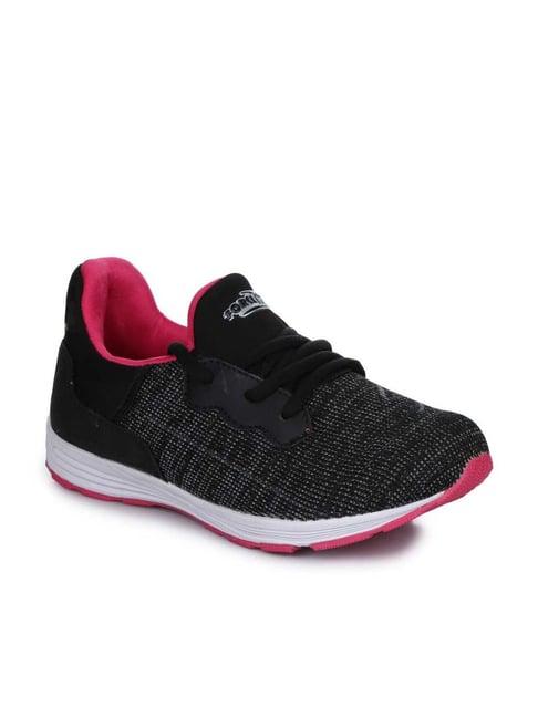 force 10 by liberty women's black running shoes