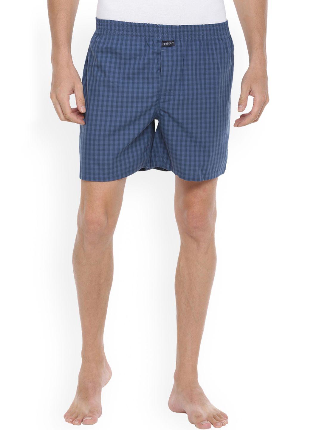 force-nxt-men-navy-blue-checked-assorted-assorted-pure-cotton-boxers-mnal-582