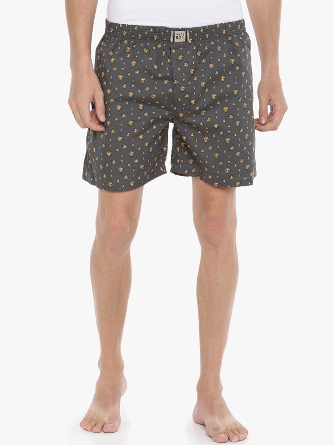 force-nxt-men-olive-brown-printed-assorted-pure-cotton-boxers-mnal-581
