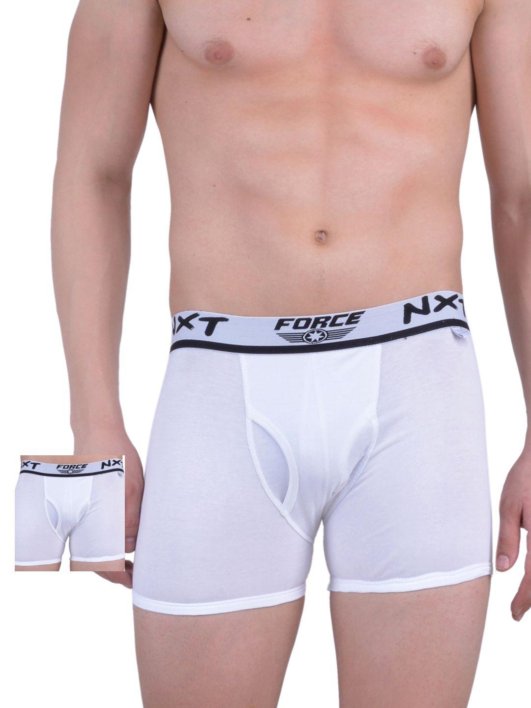 force nxt men white pack of 2 assorted trunks mnff-131
