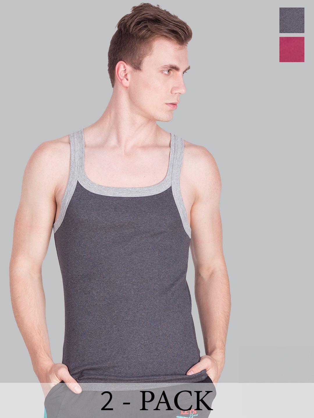 force nxt pack of 2 assorted cotton gym vests