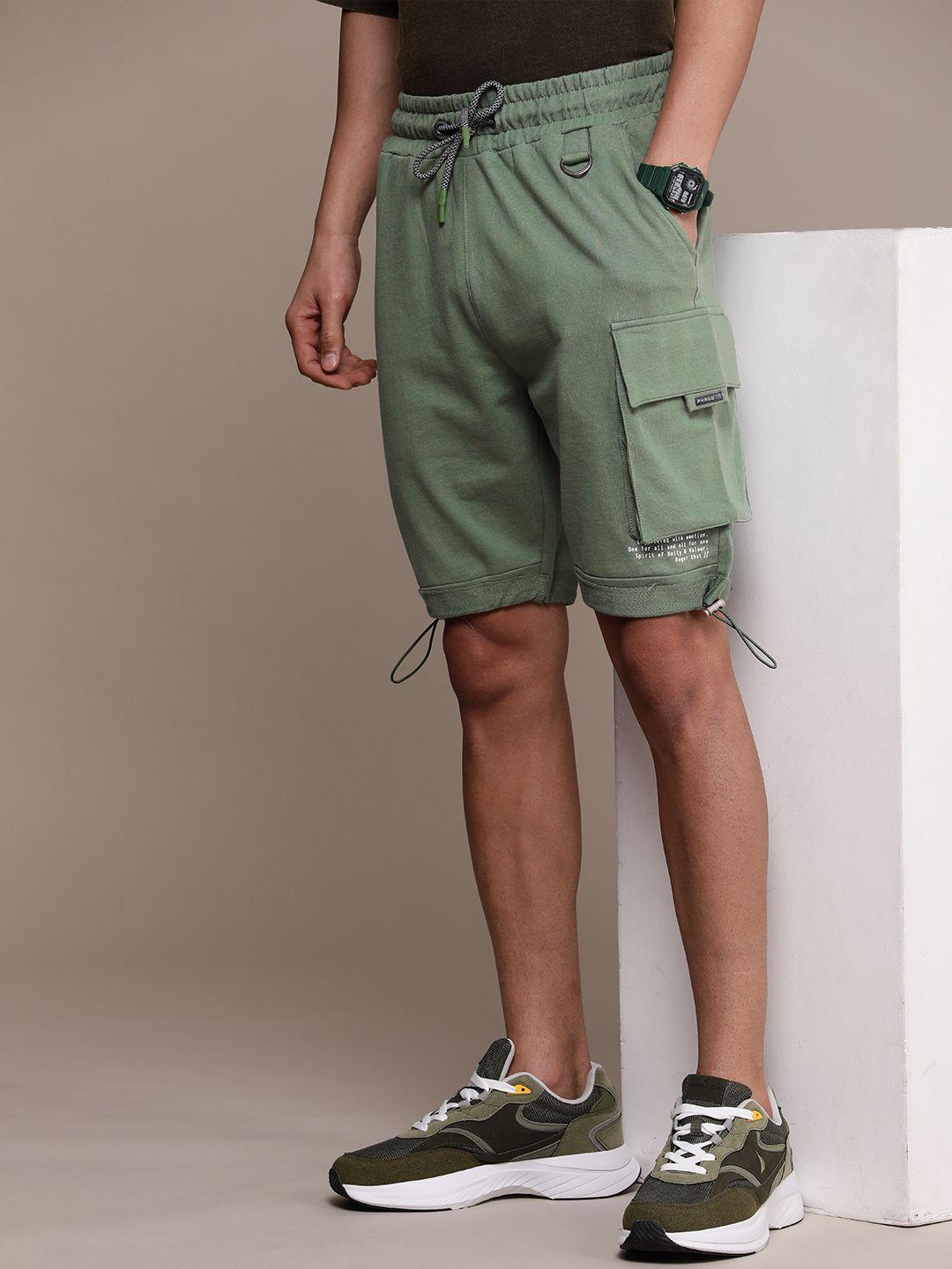 force ix men pure cotton cargo shorts