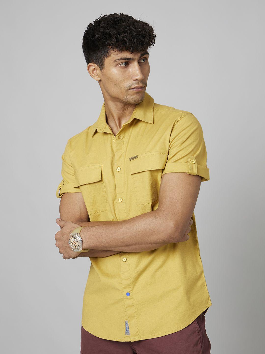 force ix slim fit casual shirt