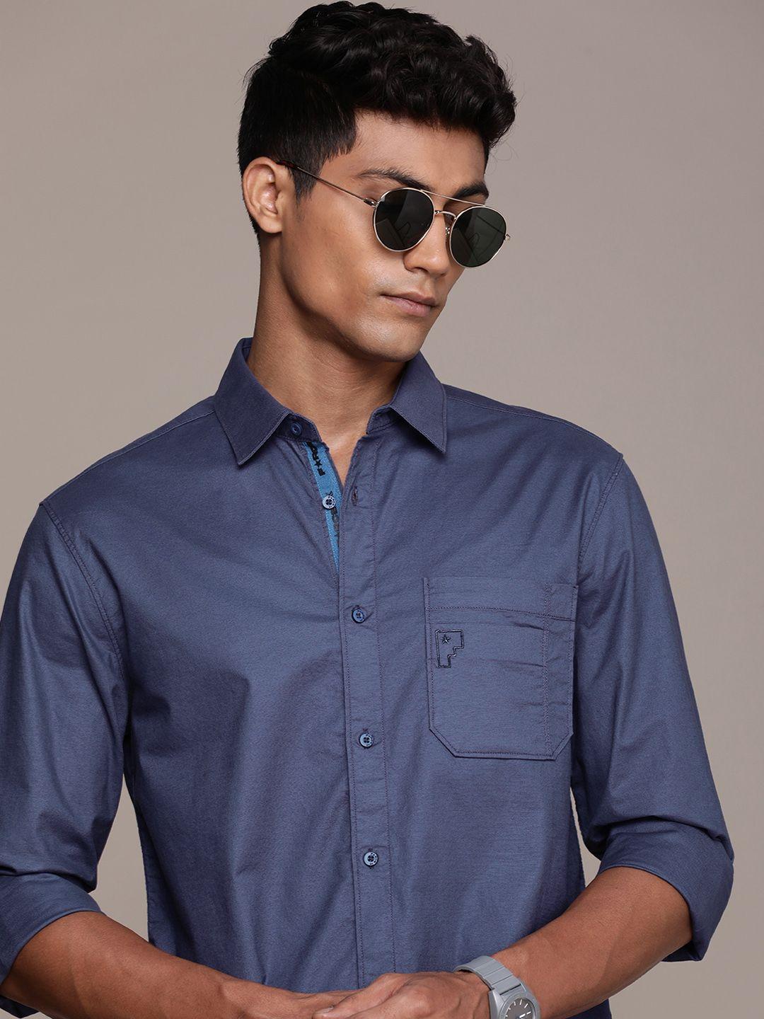 force ix slim fit casual shirt