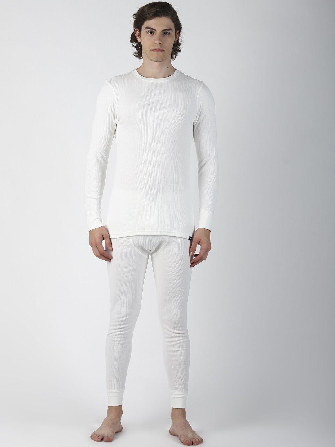 force nxt cotton crew neck top & pyjama thermal set