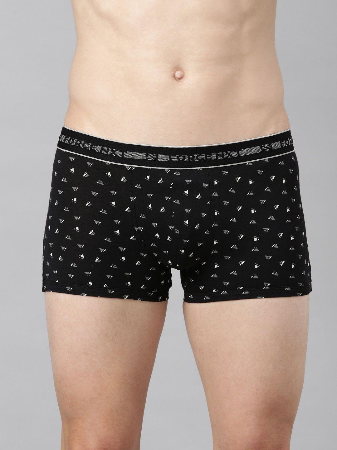 force nxt men assorted printed super combed cotton trunk