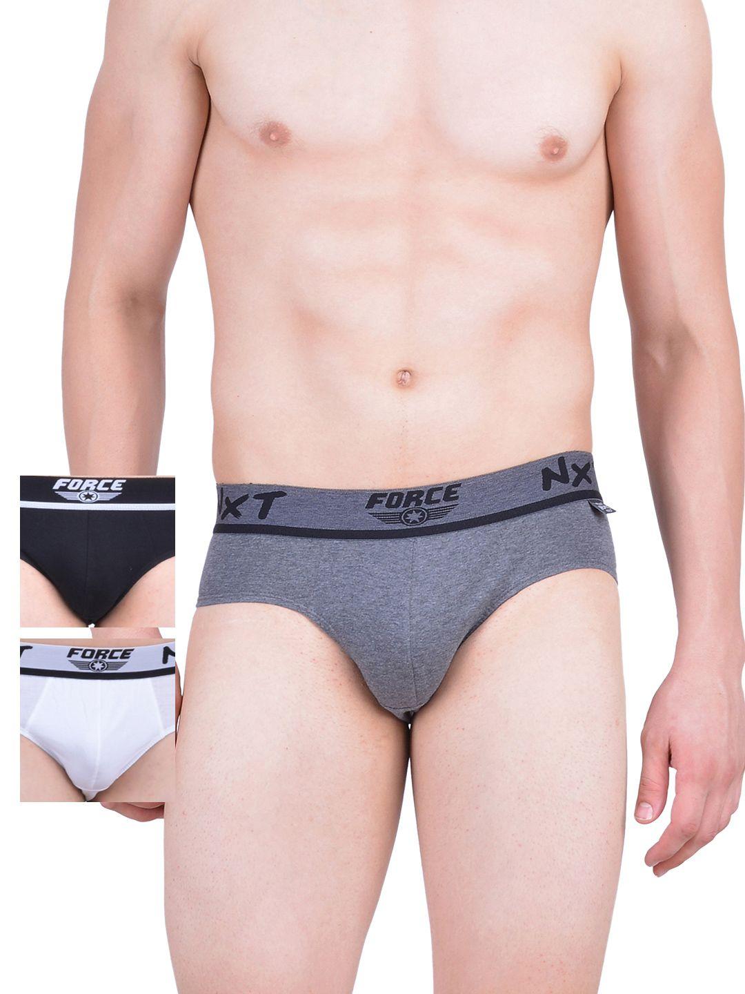 force nxt men pack of 3 assorted briefs mnff-111