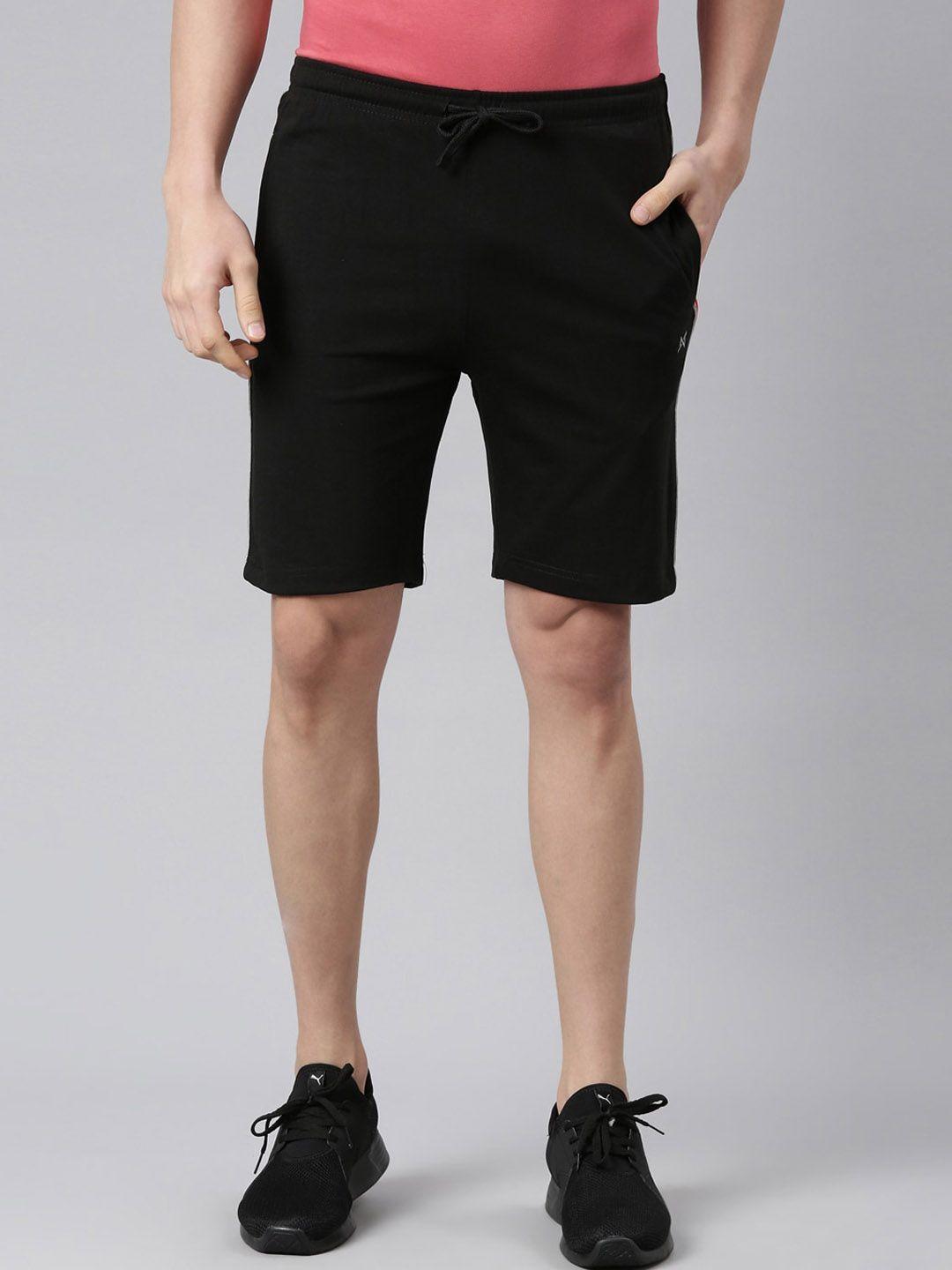 force nxt men slim fit cotton sports shorts