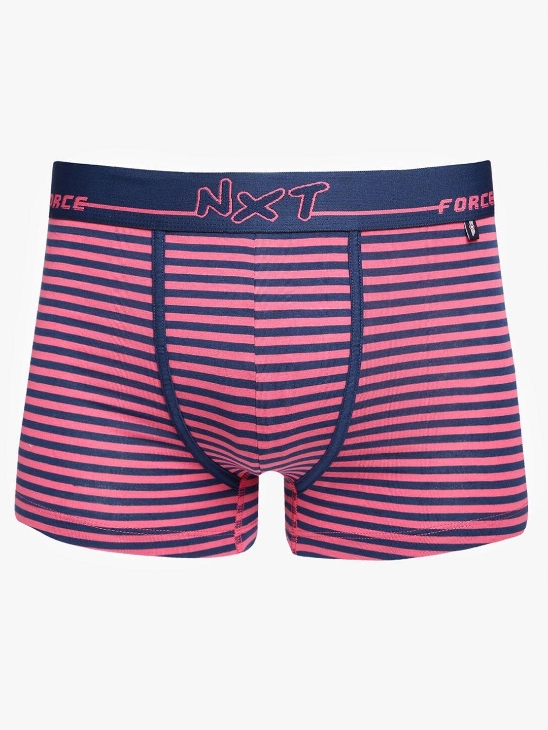 force nxt striped short cotton trunk mnfl-66-pink-po1-pink