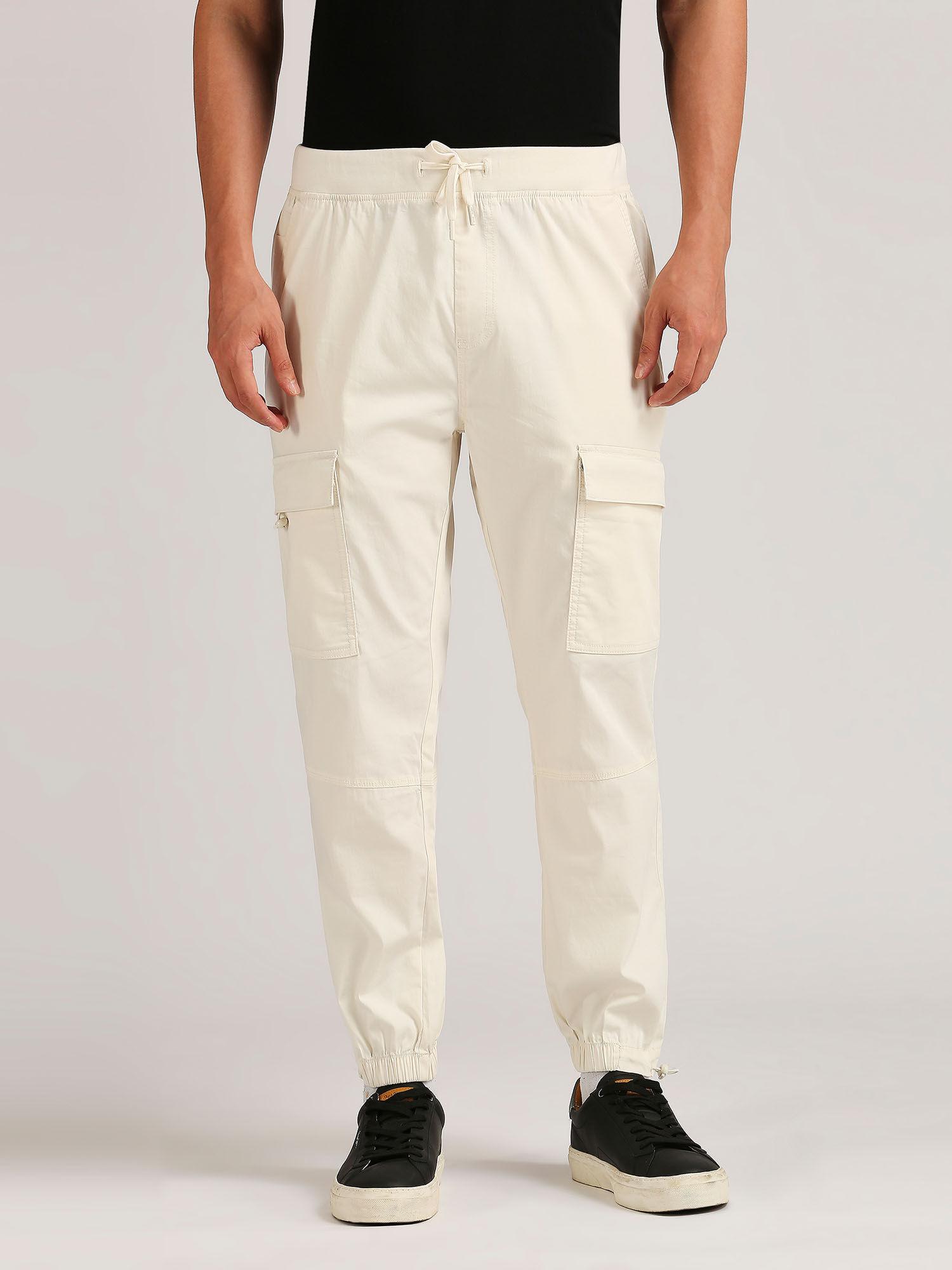 ford stretch solid joggers off white