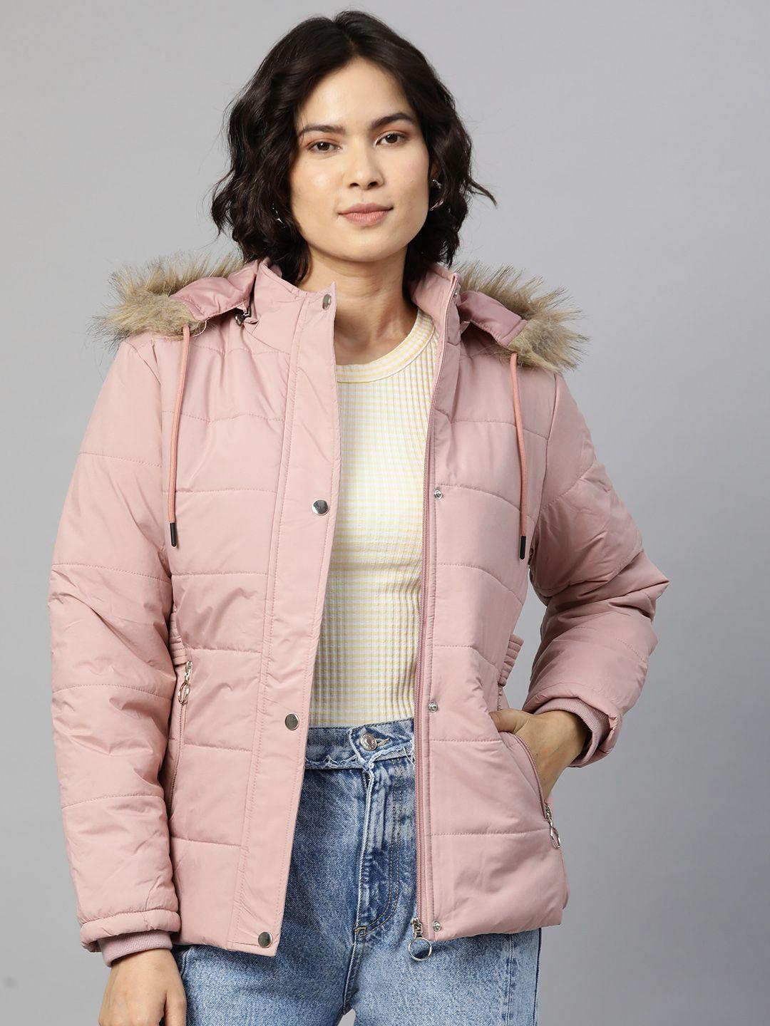 foreign culture by fort collins women pink insulator parka jacket