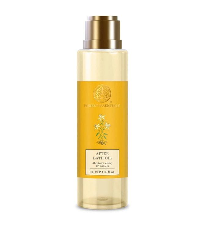 forest essentials after bath oil mashobra honey & vanilla natural moisturizing shower oil|130 ml