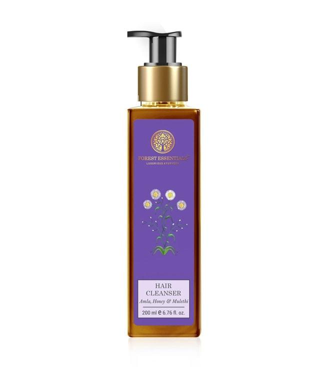 forest essentials hair cleanser amla, honey & mulethi natural shampoo for dull & dry hair|200 ml